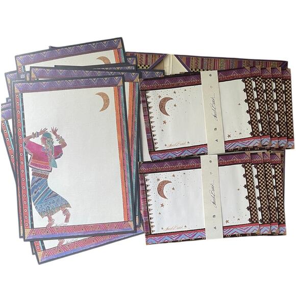 Laurel Burch Stationery Gypsy Spirit Ancient Moon Boho Folio Sheets Envelopes - Picture 4 of 8